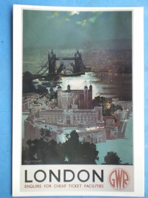 Postcard Gwr London - Tower Bridge & The Tower At Night
