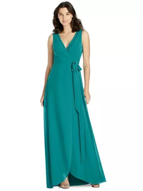 Jenny Packham Long Maxi Dress Jade Chiffon Floaty Wrap Bridesmaid JP1025 Size 16