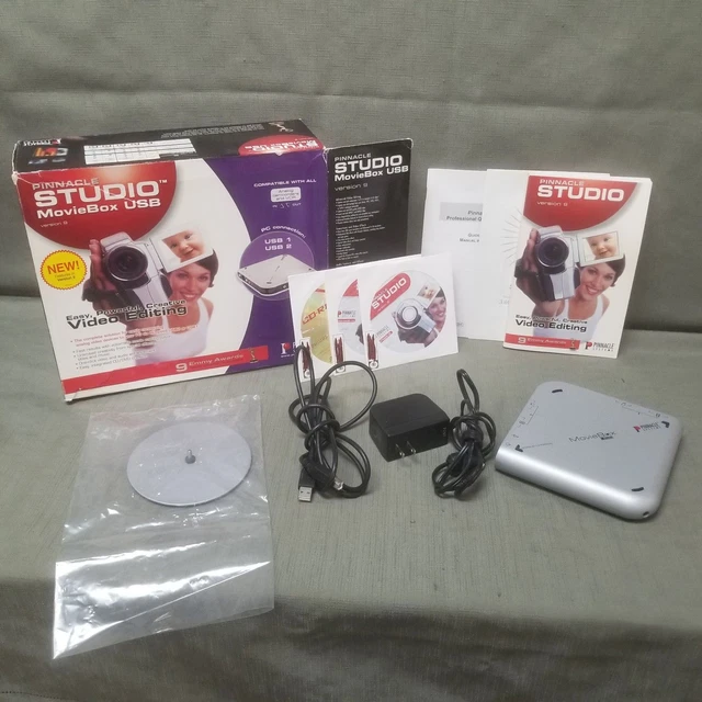 Pinnacle Studio Movie Box USB Version 9 Video Editing Capture Device (TESTED) Pinnacle Studio Movie Box USB Version 9 Video Editing Capture Device (TESTED)
