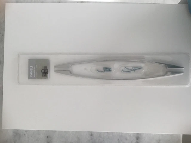 Ikea Kansli Cabinet Pull Handles 15” /12.6" c-c Stainless Steel 002.222.22 18260
