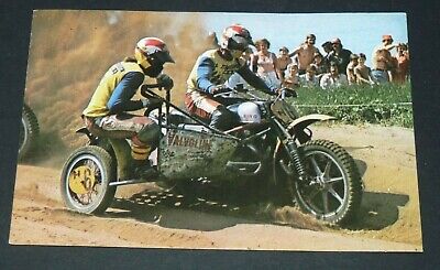 37 Den Biggelaar Van Der Bijl Motocross Carte Cpa Grand Prix Vanderhout Fks 1976