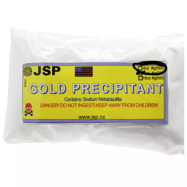 JSP GOLD PRECIPITANT 8 oz Refining Test Acid Aqua Regia Metals SMB  Pyrosulfite $14.97 - PicClick