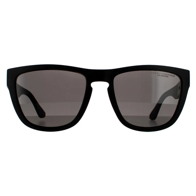 Tommy Hilfiger Lunettes de Soleil Th 1557/S 003 M9 Mat Noir Gris Polarisées