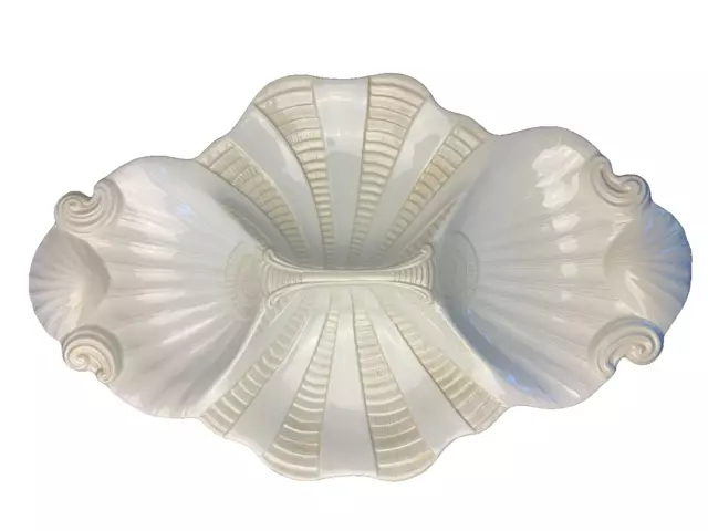 Lenox Butler's Pantry Shell 4 Part Server Relish Dish 17.5" 2093027 VGUC