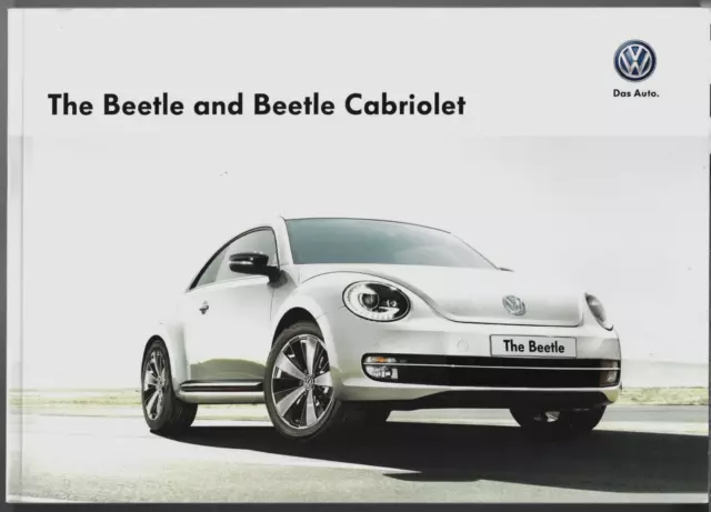 Volkswagen Beetle 2013-15 UK Market Sales Brochure Hatchback Cabriolet