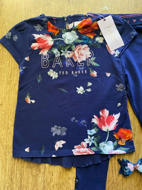 Ted Baker 3-4 years floral top leggings outfit set  RRP £33 summer BNWT 4