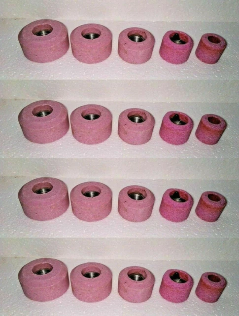 Valve Seat Grinding Stones Set Of 20 Pcs For B & D Holder 9/16" Thread 80 Grit