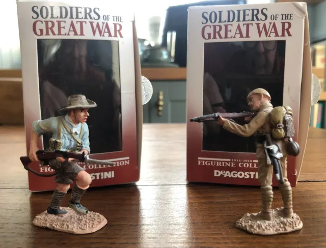 WW1 Die Cast Model Gallipoli Turkish and Australian Soldiers.