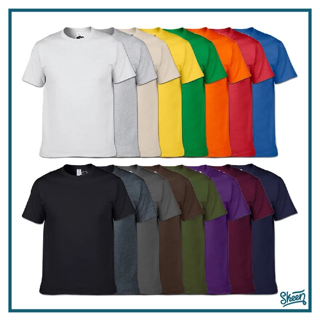 T-shirt Maglia Magliette Tshirt da Uomo Donna Lavoro in Cotone a Manica Corta