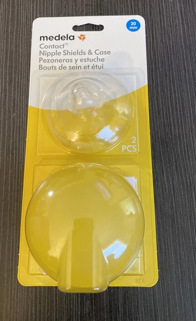 Medela Contact Nipple 20mm Shields (2) With Case
