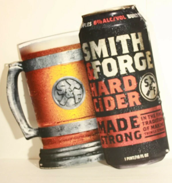 SMITH FORGE HARD CIDER Embossed Metal Beer Bar Sign