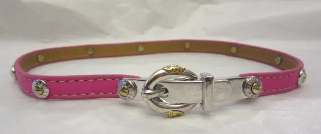 HENRI BENDEL STRIPE Crystal Leather Small Dog Cat Collar Size S 12.50 PicClick