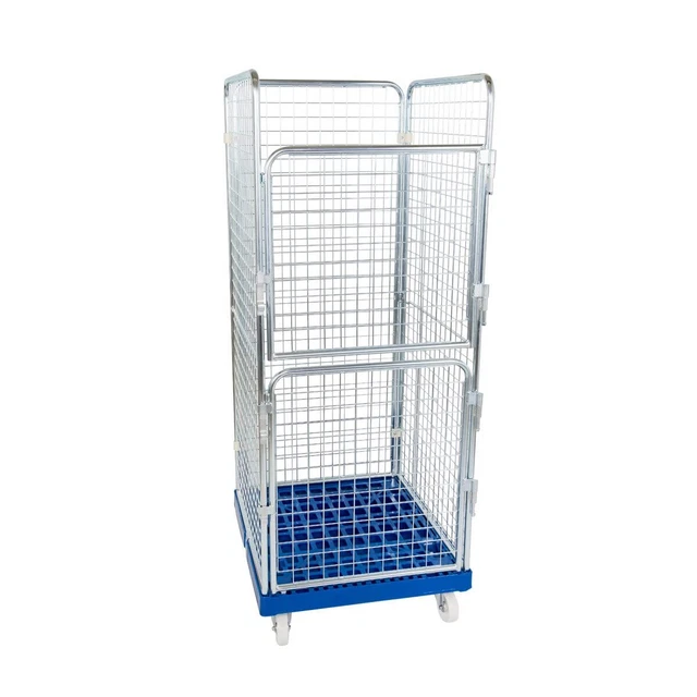 Contenitore a rullo ADB 1600 KU blu, 724 x 815 mm, 4 lati, 2 ante, Cr 3
