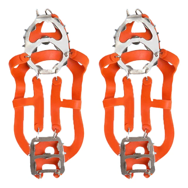 18 denti antiscivolo ghiaccio neve trekking arrampicata scarpa spike tacchetti ramponi
