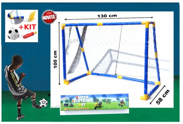 porta da calcio mini per bambini + set 130 x 58 x 100 cm  Prodotto marchio CE