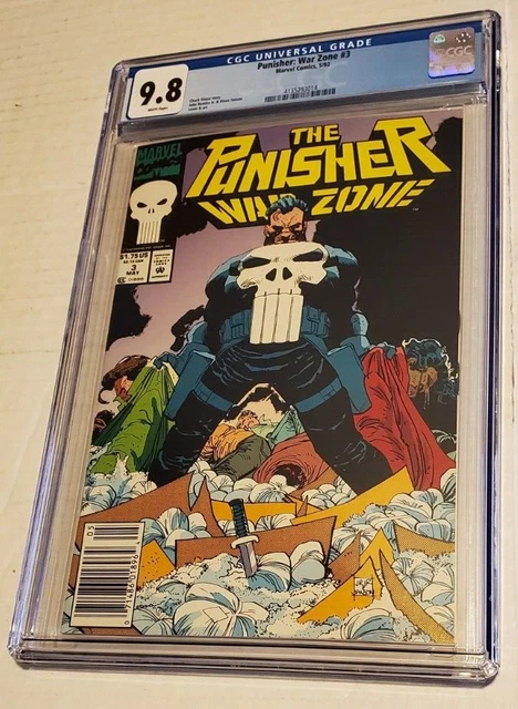 Rare Newsstand Punisher: War Zone #3 Cgc 9.8 1992 Freshly Graded