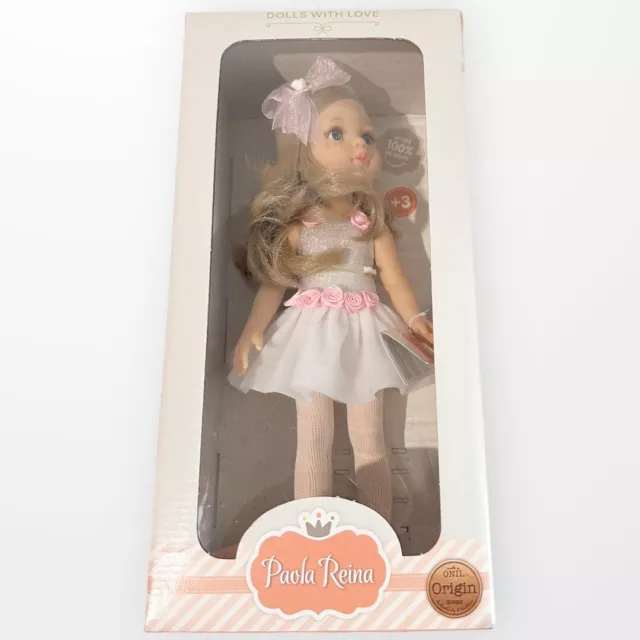 Paola Reina Doll Carla Blonde Ballerina 32cm Boxed New In Box Accessories