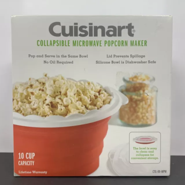 Joseph Joseph 45018 M-Cuisine Microwave Popcorn Popper Maker Single Serve Portion Silicone Food Safe, 2-Piece, Multicolored