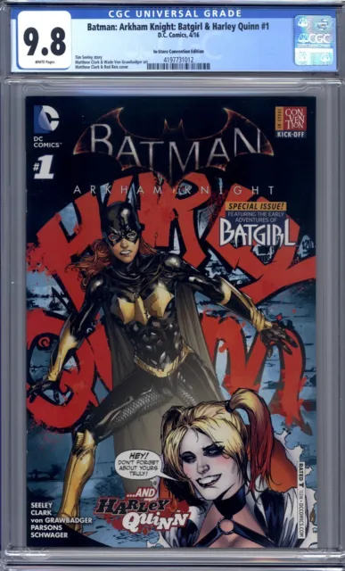 Batman: Arkham Knight: Batgirl & Harley Quinn #1  Convention Edition CGC 9.8