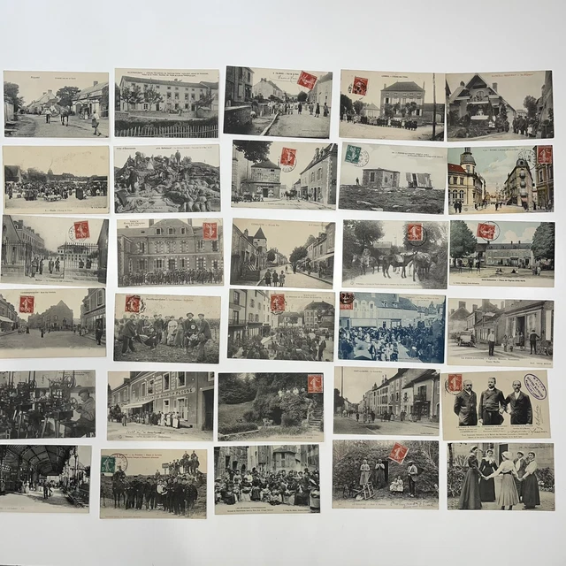 Cartes Postales Anciennes Animées 1910-1920 Lot I 30 CPA