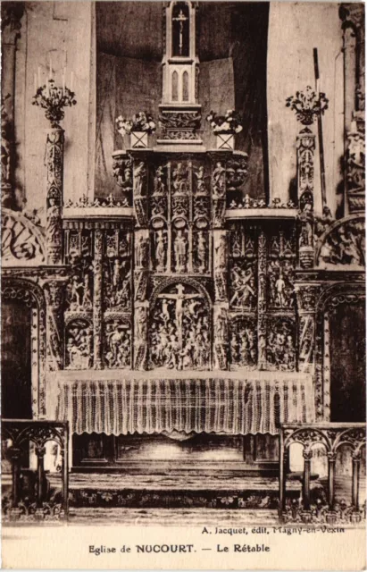 CPA Nucourt Eglise, Le Retable FRANCE (1332692)