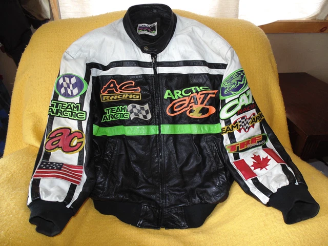 ARCTIC CAT レザーレーシングジャケット　革ジャン ARCTIC CAT レザーレーシングジャケット 革ジャン - メルカリ
