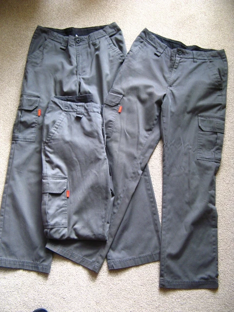 Pantaloni Cargo Grigi Royal Mail Pantaloni Cargo Taglia 30 Vita 29 Gamba Interna