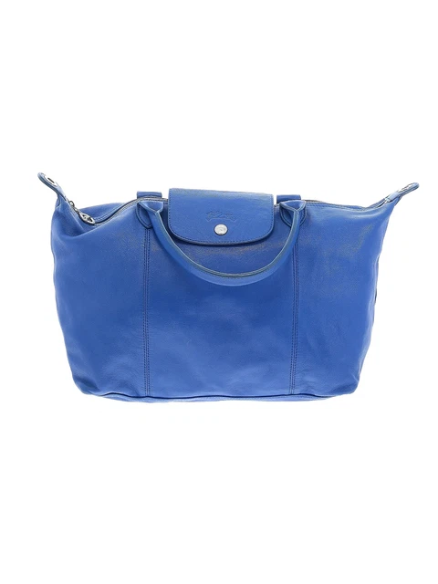 Longchamp Women Blue Leather Satchel One Size