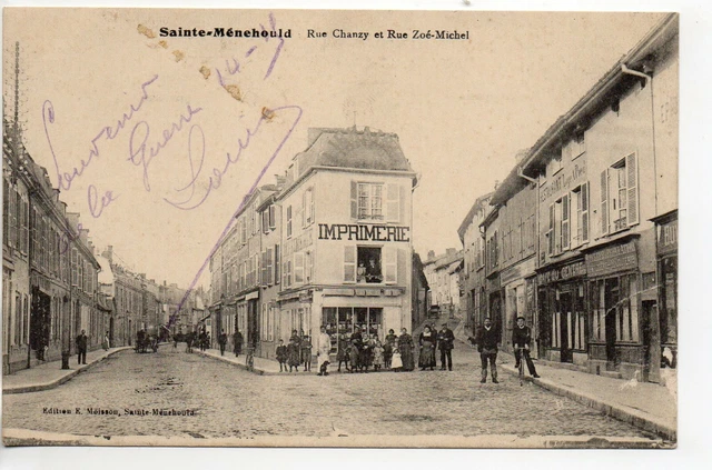 SAINTE MENEHOULD - Marne - CPA 51 - Rue Chanzy 27 - Branch 36 La Française
