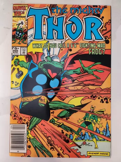 THE MIGHTY THOR #366 SIMONSON ART (1986 MARVEL) 1st Full Thorg Appearance!!