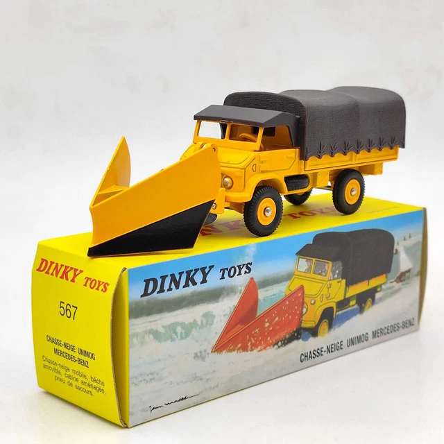 1/43 Atlas Dinky 567 CHASSE-NEIGE Unimog Snowplough MERCEDES-BENZ Diecast