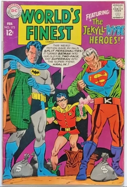 World's Finest #173 (1968) Vintage Key, 1st Silver Age Appearance of Two-Face