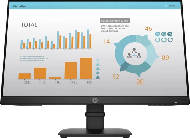 HP P24 G4 60,5 cm (23,8" 1920 x 1080 Pixel Full HD Monitor 1A7E5AA#ABB