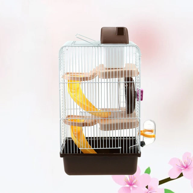 Hamster Cage Three Layer Villa Cage Pets House Chinchilla Hamster