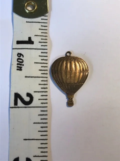 Banana Bob Antique Brass ox Hot Air Balloon Pendent/Finding/Charm/Connector