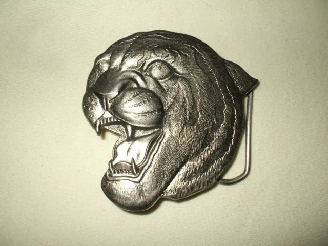 The Great American Buckle Co.Chicago  Mountain Lion Buckle "1980 # 484 Pewter