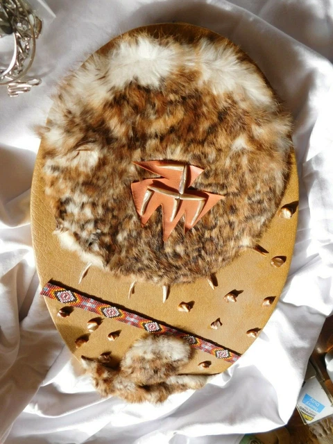 20 inch oval shield,hand crafted,Native style beadwork,shells,furs 20 inch oval shield,hand crafted,Native style beadwork,shells,furs