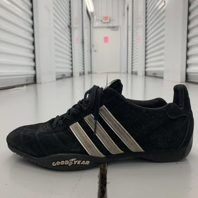 ADIDAS TUSCANY GOODYEAR 2005 Driving Racing Shoes Black Leather