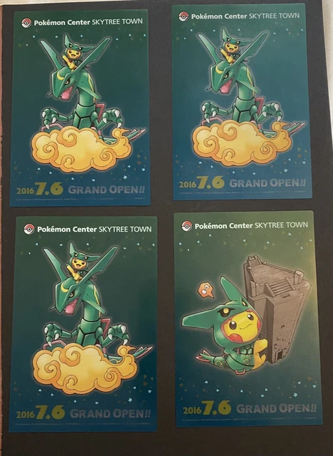 Rayquaza Poncho Pikachu Pokemon Card - Pokemon Center Japan Original, Near Mint, Full Art 3 thumbnail image
