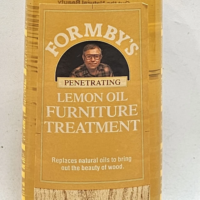 Formby’s Penetrating Lemon Oil Wood Furniture Treatment 8oz Discontinued 95%Full