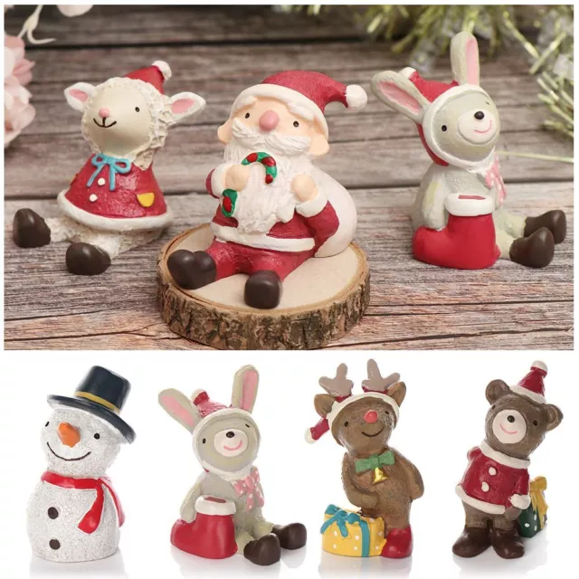 Kleiner Weihnachtsmann Dekorationen für Weihnachten Schneemann Figurine