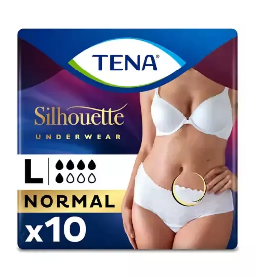 Tena Damen Silhouettenhose normal groß - 10er Pack (Inkontinenzhose)