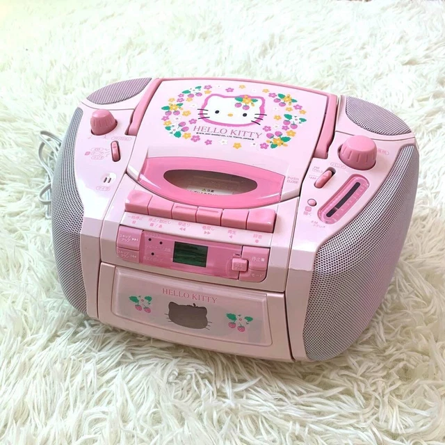 Hello Kitty KT2028A Stereo AM/FM/CD Boom Box With Cassette
