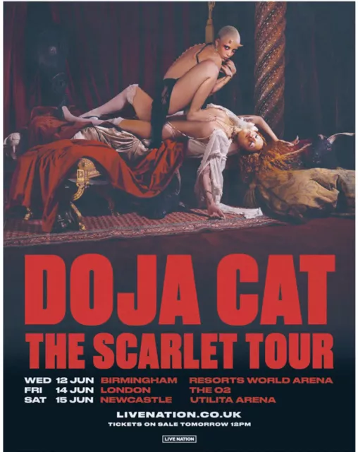 DOJA CAT THE Scarlet Tour Dates 2024 Newspaper Ad Poster Advert Full