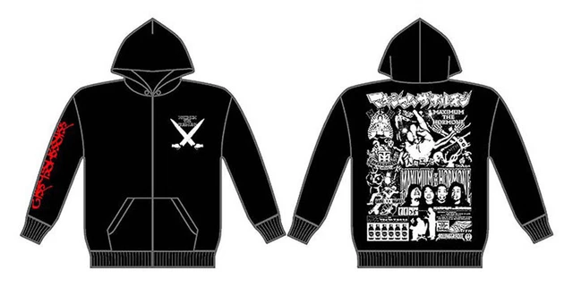 MAXIMUM THE HORMONE Collaboration product with Rolling Cradle hoodie sizeM black