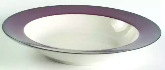 International Colors of Celebration Burgundy Rimmed Soup Bowl 1727190