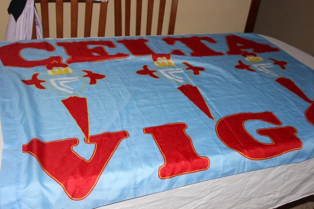 Fanion Real Club Celta De Vigo, 40 Cm, Tissu, Neuf, Espagne