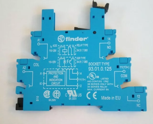 Zoccolo Rele' Finder Socket Type 93.01.0.125