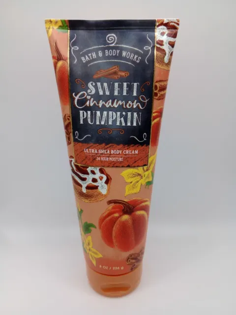 Bath & Body Works SWEET CINNAMON PUMPKIN ULTRA SHEA Body Cream 8 oz NEW