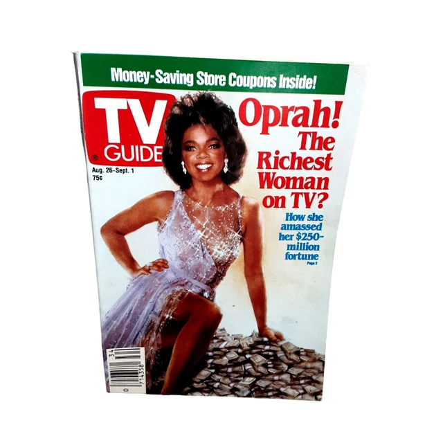 TV GUIDE AUGUST 1989 Oprah £6.80 PicClick UK